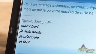 Bombázó fiatal arab csajszi szopja a brét
