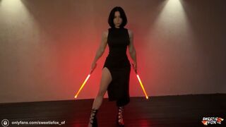 Sith kiscsaj magassarkúban titokban megdugja a jediket naboon