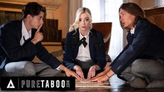 Tini Világos Szőke Két Behatolással és Beleélvezéssel a Pure Taboo Legvadabb Családi Videójában