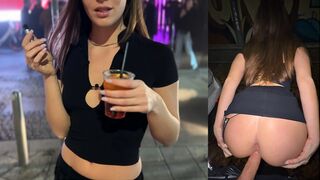 Rendesen megbasztam egy olasz csajszit a kocsi mögött a klub előtt