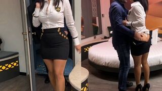 Végre megbasztam a méretes kannás méretes seggű milf titkárnőmet a hotel szobában